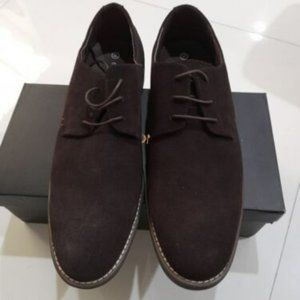 BRUNO MARC Mens Oxford Shoes Lace Up Classic Casual Wingtip Suede Leather Sz 14